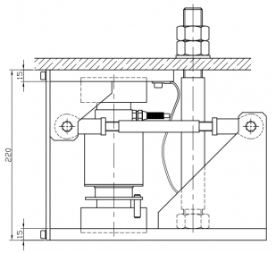 Mounting for load cell ZH-CT2