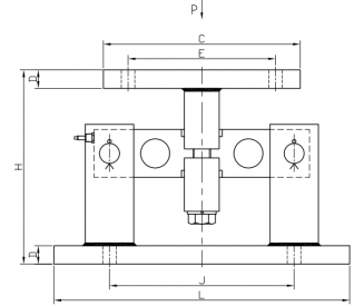 Mounting for load cell ZH-DS2